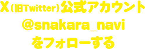 X(旧Twitter)公式アカウント @snakara_navi をフォローする