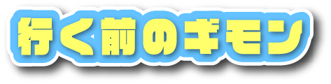 行く前のギモン